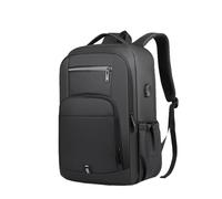 Mochila Grande para portátil con Puerto Carga USB, Mochila Ligera para Viajes Negocios con Funda para Carrito, Mochila Impermeable, Bolsa para Ordenador portátil 15,6 Pulgadas,Black 2