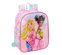 Mochila guardería Barbie Painterly adaptable a carro 22x10x27cm