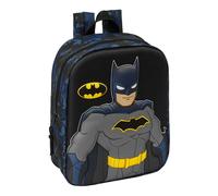 BATMAN - Mochila de Guardería 3D, Fácil Limpieza, Ideal para Niños de Diferentes Edades, Cómoda y Versátil, Calidad y Resistencia, 22x10x27 cm