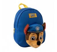 Mochila Guardería PAW Patrol Chase Infantil Unisex - Mochila Escolar Niño Personaje con Peluche 3D, Color Azul con Tirantes Ajustables y Cremallera, Licencia Oficial, Talla Única