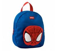 Mochila Guardería Spidey Niño y Niña - Mochila Infantil Azul con Parche Peluche 3D, Tirantes Ajustables y Cierre Cremallera, Licencia Oficial, Ideal para Escuela y Regalo