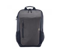 HP Travel Mochila para Portatiles de hasta 15,6" (Capacidad 18L, Ampliable hasta 21 L, Impermeable, Ergonómica, Bolsillo para Rastreador, Cremalleras con Cierre, Material Reflectante) Gris Oscuro