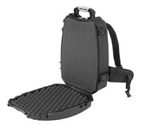 Mochila HPRC 3600 negra con asa naranja + espuma cúbica