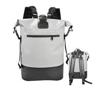 Mochila impermeable de 25 L con cierre de bobinado, mochila de senderismo, para camping, al aire libre, alpinismo, senderismo, playa, gimnasio, deportes, ciclismo, gris, Se référer au descriptif