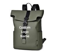 Mochila Impermeable De Gran Capacidad para Hombre con Texto e Imágenes Personalizados, Mochilas De Viaje A La Última Color3,42 * 30 * 15cm