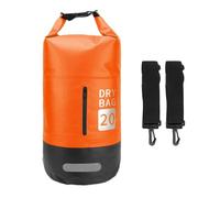 Mochila Impermeable de PVC Bolsa Seca Enrollable de 20 litros Tela de Malla Recubierta 500D Correas de Hombro Dobles Tiras Reflectantes Bolsillo Frontal para Kayak Camping Playa Natación (#1)