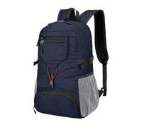 Mochila impermeable genérica, bolsa de viaje, paquete compacto, 11,42 x 5,51 x 17,32 pulgadas, Reflective Stripes, Durable Design, ideal para ciclismo, ciclismo y aventuras al aire libre, azul oscuro,
