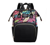 Mochila impermeable para el cuidado del bebé, bolso de pañales para mujer, bolso de pañales al aire libre, ocio, multifuncional, para salir, mochila pequeña para niños, Negro , Talla única para todos