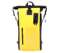 Mochila impermeable resistente con cierre enrollable y bolsillo frontal con cremallera