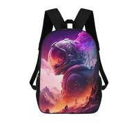 Mochila Infantil 3D Astronaut in Alien Landscape -4 Mochilas Estampadas Mochila Escolar Mochilas Escolares Ligeras Mochila Divertida Y Moderna Mochila De Día Para Estudiantes Para Niños 17inch