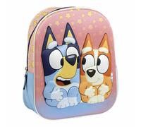 Mochila infantil 3d bluey medidas 25.0x31.0x10.0 cm para niñ@s con as
