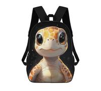 Mochila Infantil 3D Cute Baby Turtle Animal Cute Mochilas Estampadas Mochila Escolar Mochilas Escolares Ligeras Mochila Divertida Y Moderna Mochila De Día Para Estudiantes Para Niños 17inch