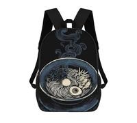 Mochila Infantil 3D Detailed Ramen Bowl Illustration Mochilas Estampadas Mochila Escolar Mochilas Escolares Ligeras Mochila Divertida Y Moderna Mochila De Día Para Estudiantes Para Niños 17inch