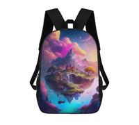 Mochila Infantil 3D Enchanted Floating Island -2 Mochilas Estampadas Mochila Escolar Mochilas Escolares Ligeras Mochila Divertida Y Moderna Mochila De Día Para Estudiantes Para Niños 17inch