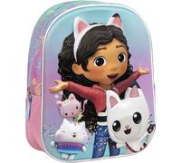 Artesanía Cerdá – Mochila infantil 3D Gabby's Dollhouse – 25x31x10 cm, asas ajustables y ergonómica