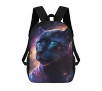Mochila Infantil 3D Galactic Panther Portrait -1 Mochilas Estampadas Mochila Escolar Mochilas Escolares Ligeras Mochila Divertida Y Moderna Mochila De Día Para Estudiantes Para Niños 17inch