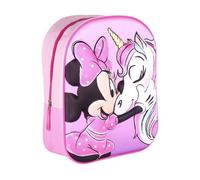 Disney, Mochila Infantil Minnie 3D 2100-4018 para Niños, Schwarz, Talla única
