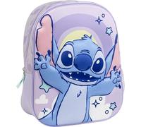 Mochila Infantil 3D Stitch Medidas 25.0x31.0x10.0 cm para Niñ@s con Asas Ajustables y Ergonómica | Mochila Infantil Comodidad y Ajuste con Espacio, Material Resistente y Fácil de Limpiar