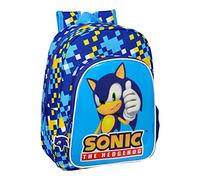 Mochila Infantil Adaptable a Carro Sonic Speed 26 x 34 x 11 cm.