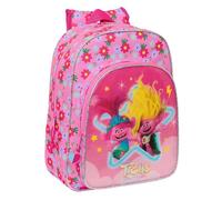 Mochila Infantil Adaptable A Carro Trolls 3 26 x 34 x 11 cm.
