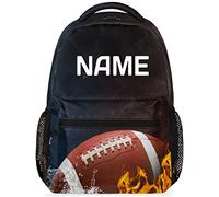 Mochila Infantil American Football Custom Cool Sport Ball Personalized Bolsa De Deporte Clásico Mochilas Escolares Unisex Mochila Escolar para Colegio Mujeres Juveniles