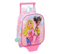 Mochila infantil Barbie Painterly con carro 805 22x10x27cm