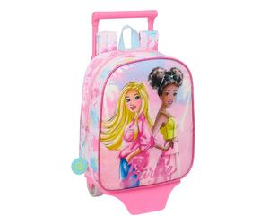 Mochila infantil Barbie Painterly con carro 805 22x10x27cm