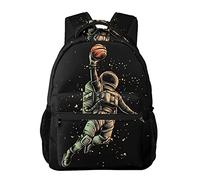 Mochila infantil Basketball Shot Astronaut Kids Backpacks Large-Capacity School Bags 16 Inch Portable Laptop Bookbag Casual Backpack For 1th- 6th Grade Boys And Girls