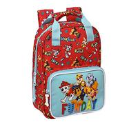 PAW PATROL Funday - Mochila Infantil, con Asas, Adaptable a Carro, Ideal para Niños de Diferentes Edades, Cómoda y Versátil, Calidad y Resistencia, 20x8x28 cm, Color Rojo y azul claro