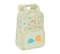 Safta PREESCOLAR SELVA - Mochila Infantil, con Asas, Fácil Limpieza, Ideal para Niños de Diferentes Edades, Cómoda y Versátil, Calidad y Resistencia, 20x8x28 cm, Color Blanco Roto