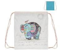 Mochila infantil con diseño de elefante, tamaño 34,5 x 30 cm, colección KOOK para niños