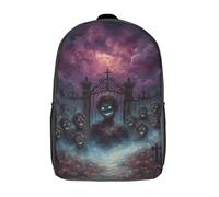 Mochila infantil con estampado 3D de flores coloridas, mochila escolar de moda, mochila de viaje informal de gran capacidad para niños y niñas, Horda de zombies emergiendo desde la puerta del