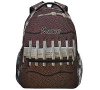 Mochila Infantil Custom Personalized American Football Laces with Name Mochila Escolar Unisex Bolsa De Viaje Moderna Bolsa De Deporte para Mujeres Colegio Juveniles