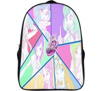 Mochila infantil de gran capacidad Winx Club con animación para niñas y niños, diseño transpirable en