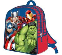 Artesanía Cerdá Mochila infantil Los Vengadores Azul – 25x31x10 cm, cremallera, 3D, asas acolchadas