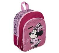 Mochila infantil de Minnie Mouse para niña, personalizable con nombre, Disney, Rosa., 25 x 31 x 11 cm, Mochila de guardería