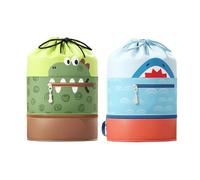 Mochila Infantil de Natación Mochila de Viaje con Compartimento Seco y | Mochila Impermeable con Compartimento para Zapatos con Cuerda para Parque Jardín Barca Lago Colegio Vacacio