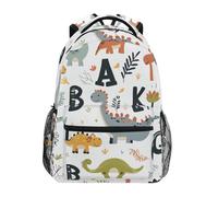 Mochila Infantil Dinosaur Dino Doodle Bolsa De Viaje Clásico Mochilas Escolares Unisex Bolsa De Deporte para Juveniles Colegio Mujeres 29X40CM