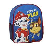 Mochila Infantil Escolar de La Patrulla Canina - Color Azul - 25x20x29 cm - Fabricada en Poliéster - Con Cierre de Cremallera - Estampado de Chase y Marshall - Producto Original Diseñado en España