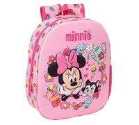 Mochila infantil escolar Minnie Mouse Disney 3D 27x10x33cm