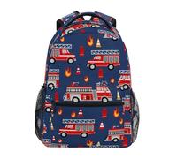 Mochila Infantil Fire Trucks Red Cars Bolsa De Deporte Clásico Mochilas Escolares Unisex Mochila Escolar para Juveniles Universitaria Mujeres