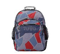mochila infantil gris y azul totto ma04eco029-2120n-2jg