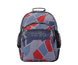 mochila infantil gris y azul totto ma04eco029-2120n-2jg