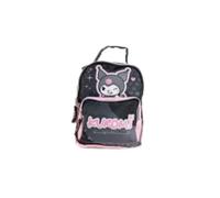 CERDÁ LIFE'S LITTLE MOMENTS Mochila infantil Tiempo libre Hello Kitty Kuromi en color rosa y negro con 2 compartimentos 19x23x8cm