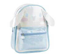 Mochila Infantil Hello Kitty Niña - Mochila Tiempo Libre Talla Única Azul Claro con Brillo, Bolsillo Frontal con Cremallera y Tirantes Ajustables, Licencia Oficial para Escuela y Paseos
