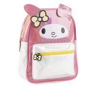 Mochila Infantil Hello Kitty Niña Talla Única - Mochila Tiempo Libre Rosa con Brillo, Tirantes Ajustables y Bolsillo Frontal con Cremallera, Ideal para Paseo y Regalo