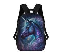Mochila Infantil Impresa En 3D 17inch Galactic Unicorn Fantasy Art Print -2 Mochila Escolar Ligera De Viaje De Moda Para Niños Y Estudiantes