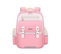 Mochila infantil informal ligera mochila escolar mochila de guardería bonita para adolescentes, niñas y niños, mochila escolar con correas ajustables para escuela y guardería, 39 x 30 x 16 cm, Rosa