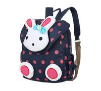 Mochila infantil JJDFW multicolor con diseño de conejo adorable, ideal para la escuela, el jardín de infancia o la Pascua.