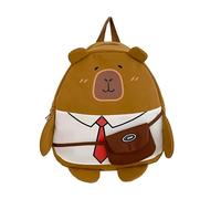 Mochila infantil ligera e informal, bonita mochila escolar para adolescentes, niños y niñas, mochila escolar con correas ajustables para guardería y escuela, 36 x 30 x 12 cm, café, Talla única